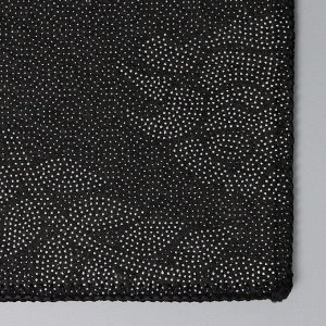 Коврик Доляна «Мрамор», 50x80 см, цвет чёрный