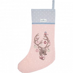 Рождественский носок Dina pale pink