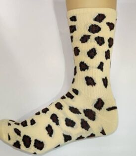 Носки женские с леопардовыми пятнами
