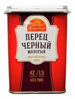 Русский аппетит Перец черный молотый 42г ж/б ш/б 1/10 №Л-310