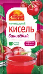 Русский аппетит Кисель моментальный Вишневый вкус 30гр.пак. Ш/Б 1/30 №Ф-246
