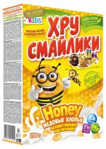 Хрусмайлики  Хлопья кук. Honey медовые 200 гр. 1/12 кор №76