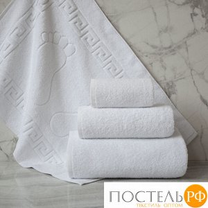 Набор Eleganta полотенце для ног Aphrodite (5207 белоснежный) и 3 полотенца Venera (1001 белый)