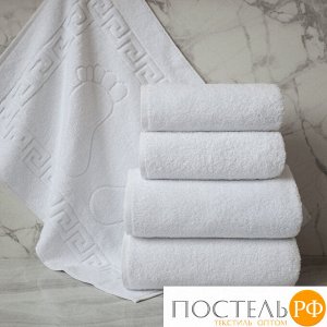 Набор Eleganta полотенце для ног Aphrodite (5207 белоснежный) и 4 полотенца Venera (1001 белый)