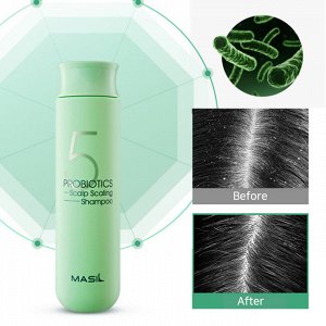 Masil Глубокоочищающий шампунь 5 Probiotics Scalp Scaling Shampoo,300 мл