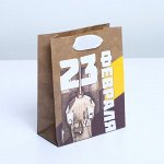 Пакет крафтовый «Танки», 12 * 15 * 5,5 см