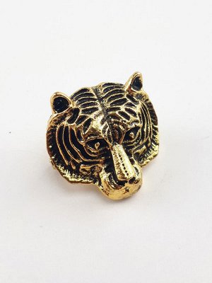 Брошь Брошь в виде головы тигра из черненого металла под золото
Длина изделия:
2,3 см х 2,0 см
Состав:
Металл.
золотистый