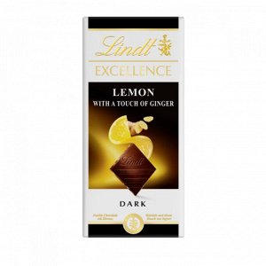 Шоколад LINDT EXCELLENCE LEMON - GINGER 100 г