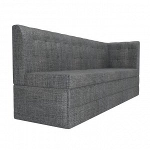 Кухонный диван «Бриз с углом», рогожка, цвет серый