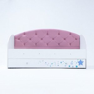 Кровать  Звездочка 1600х800 Белый/Розовый