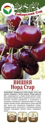 Вишня Норд Стар/Звезда Севера (крупн/саж с этикеткой) 1шт (С