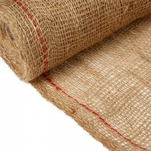 Джут натуральный, 10 * 1,1 м, плотность 190 г/м*, плетение 34/22