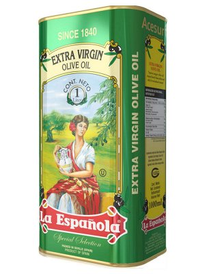 Масло оливковое нерафинированное высшего качества Extra Virgin "La Espanola" 1л ж/б