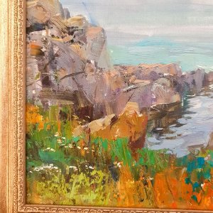 Картина "Приморские скалы"