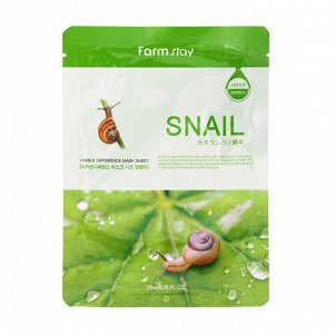 FarmStay Маска-салфетка УЛИТКА, Visible Difference Mask Sheet Snail, 23мл