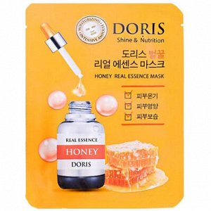 DORIS Тканевая маска с экстрактом МЁДА, HONEY REAL ESSENCE MASK, 25 мл