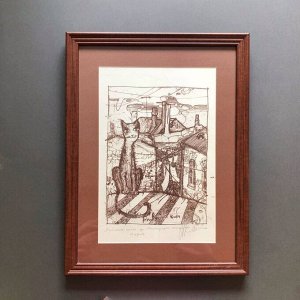 Ностальгия Картина. Литография &quot;Влюбленная кошка&quot;