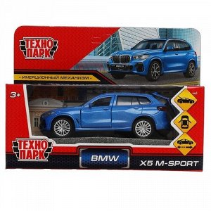 Машина метал. "Технопарк" BMW X5 M-Sport, 12 см, откр. двери, цв. синий,кор 18*8*7 см