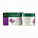Biotique Bio Saffron Youth Dew Visibly Ageless Moisturizer Cream 50g / Био Крем Увлажняющий и Омолаживающий с Шафраном 50г