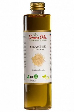 Farm Oils Sesame Oil Extra Virgin 250ml / Кунжутное масло Холодного Отжима 250мл