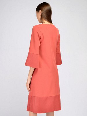 Платье. Цвет: коралловый