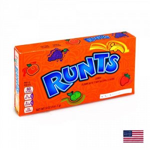 Wonka Runts candy 142g - Конфеты в форме фруктов от Вилли Вонки