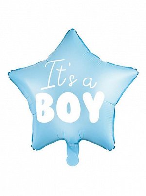 Фольга шар IT IS A BOY Lidht Blue ПД 18"/46 см