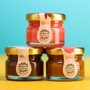 Подарочный набор «Расцветай от любви»: шоколадная паста, крем-мёд с малиной, карамель