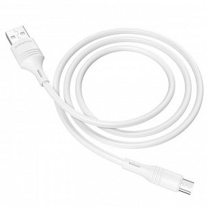 Кабель USB - micro USB Borofone BX43 CoolJoy  100см 2,4A (white)