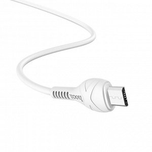 Кабель USB - micro USB Hoco X37 Cool power  100см 2,4A (white)