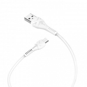 Кабель USB - micro USB Hoco X37 Cool power  100см 2,4A (white)