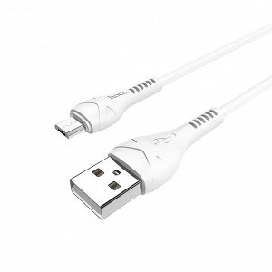Кабель USB - micro USB Hoco X37 Cool power  100см 2,4A (white)