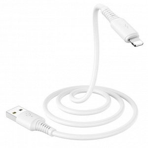 Кабель USB - Apple lightning Borofone BX47 Coolway  100см 2,4A (white)