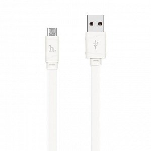 Кабель USB - micro USB Hoco X5 Bamboo (100см) (white)