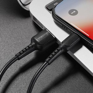 Кабель USB - Apple lightning Borofone BX16 Easy  100см 2A (black)