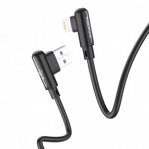 Кабель USB - Apple lightning Borofone BX58 Lucky  100см 2,4A (black)