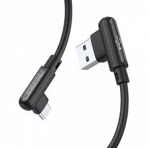 Кабель USB - micro USB Borofone BX58 Lucky  100см 2,4A (black)