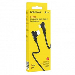 Кабель USB - Apple lightning Borofone BX58 Lucky  100см 2,4A (black)