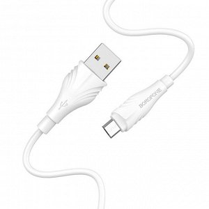 Кабель USB - micro USB Borofone BX18  100см 2,4A (white)