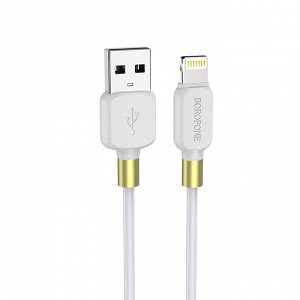 Кабель USB - Apple lightning Borofone BX59 Defender  100см 2,4A (white)