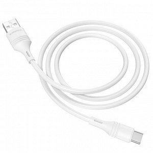 Кабель USB - Type-C Borofone BX43 CoolJoy  100см 3A (white)