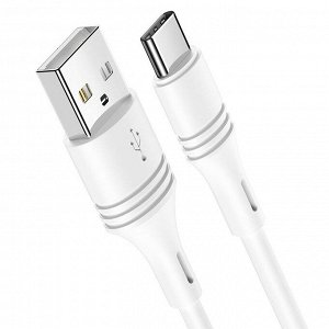 Кабель USB - Type-C Borofone BX43 CoolJoy  100см 3A (white)