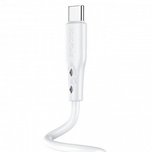 Кабель USB - Type-C Borofone BX48  100см 3A (white)