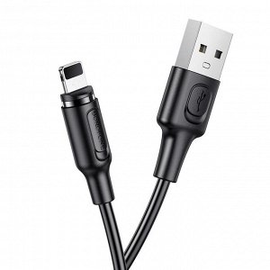 Кабель USB - Apple lightning Borofone BX41 Amiable магнитный  100см 2,4A (black)