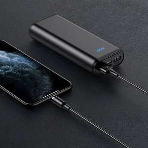 Кабель USB - Apple lightning Borofone BX41 Amiable магнитный  100см 2,4A (black)