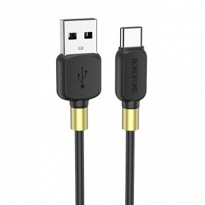 Кабель USB - Type-C Borofone BX59 Defender, 100 см (black)