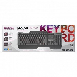 Клавиатура Defender HB-790 Search (black)