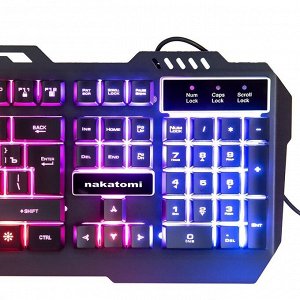 Клавиатура Nakatomi Gaming KG-35U игровая с подсветкой  (black) (black)