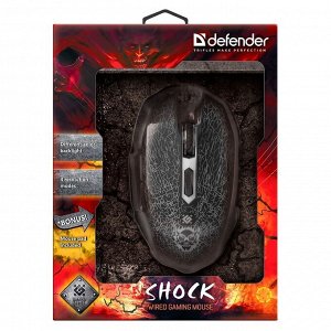 Мышь оптическая Defender Shock GM-110L игровая (black)