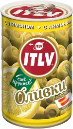 Оливки зеленые с лимоном 314мл ж/б т.м. ITLV